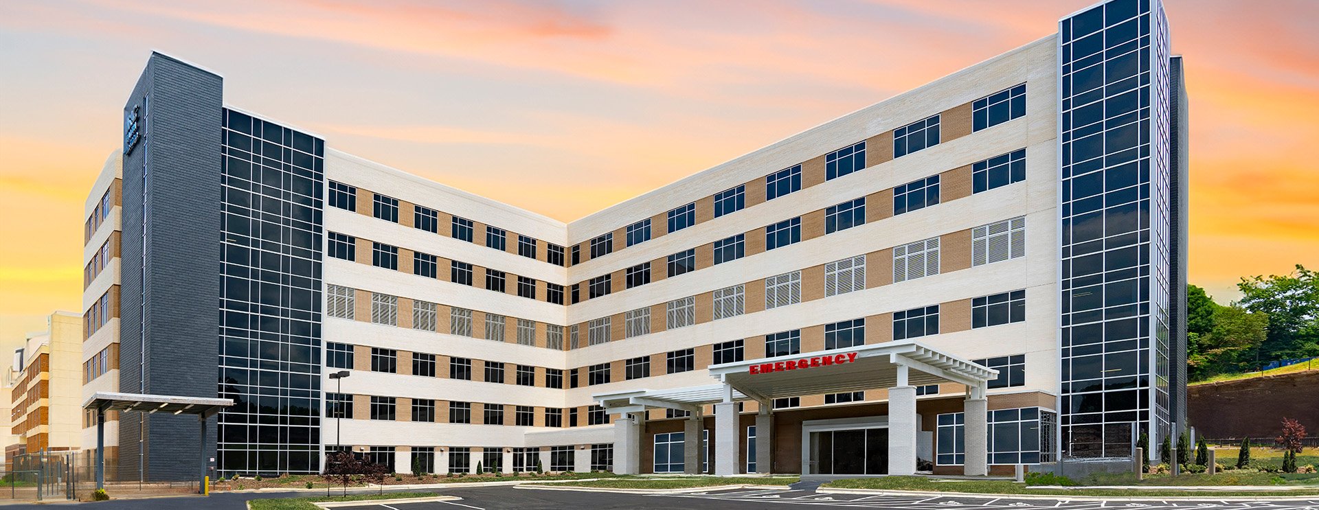 New Patient Tower on the UNC Health Blue Ridge Morganton Campus