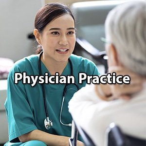 physician practice button